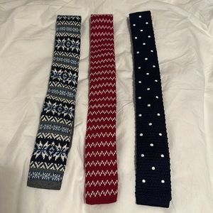 Holiday Knit Ties (Set of 3)